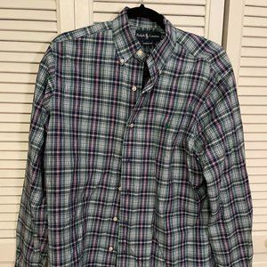 Green/Blue/Pink Ralph Lauren Polo Button Down